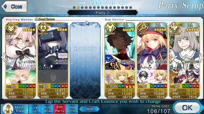 Fate-Grand Order Accounts NA Lv 112|8 Servant 5 Star(Koyanskaya of Light,Ska image 5