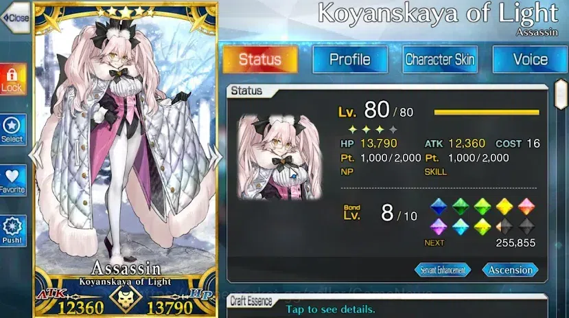 Fate-Grand Order Accounts NA Lv 112|8 Servant 5 Star(Koyanskaya of Light,Ska image 9