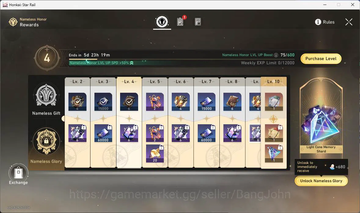 Honkai Star Rail Accounts Others ASIA|TL 40|12 Limit|Turn&Freeze 3