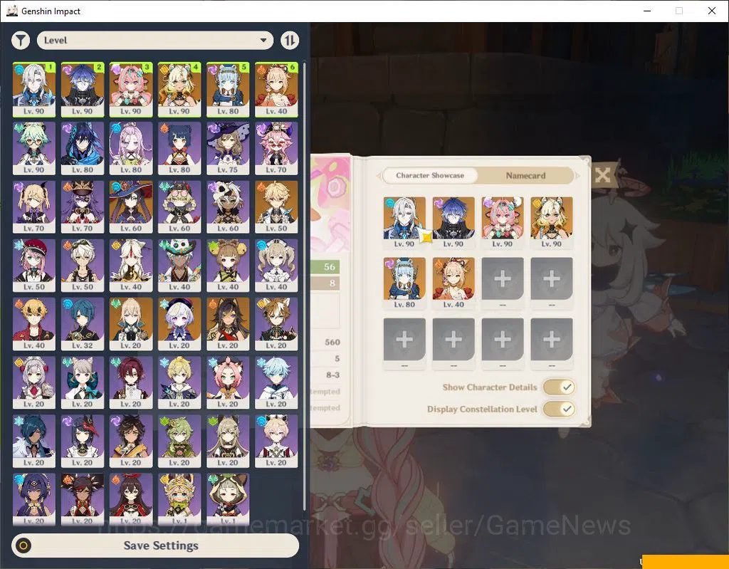 Genshin Impact Accounts ASIA|AR 56|6 Limited+3(*5Weapon)|Xilonen+Sign,Flin image 1