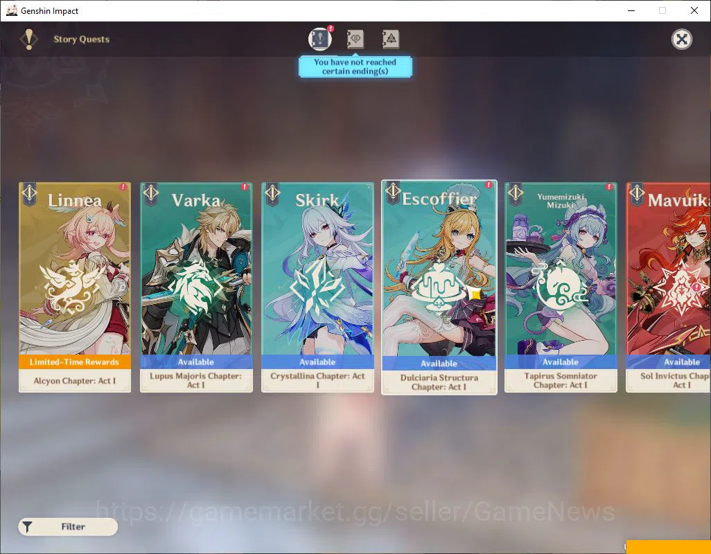 Genshin Impact Accounts ASIA|AR 56|6 Limited+3(*5Weapon)|Xilonen+Sign,Flin image 5