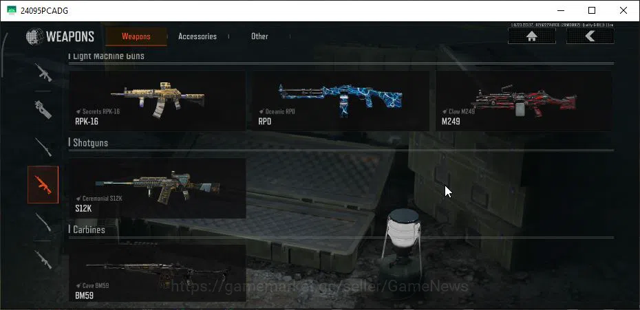 Arena Breakout Accounts Starter [MOBILE] Lv30|SV 24M|CV 18M|Urban Sports|Secret RPK,Forest MP5,Cave Ump,Claw AKM,Etc|CN 8