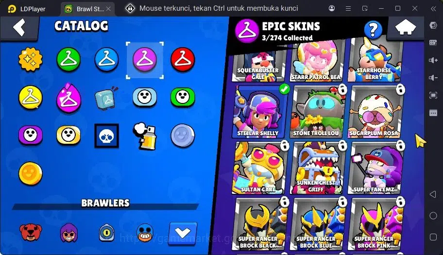 Brawl Stars Accounts Trophy 758| 8 Brawler|1 Max Hc Lv.11(Nita)|1 Legendary(Nita),3 Epic Skins|3313 Bling | ProtectOff 7