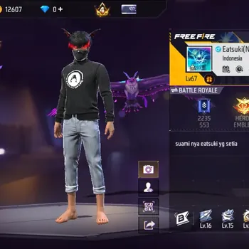 Free Fire Accounts Indonesia|M1887-EmeraldPower|3 Evo:Scar-Megalodon,AUG-Blazing,P90-Gilded|ElectrifyBunny backpack&Dancing