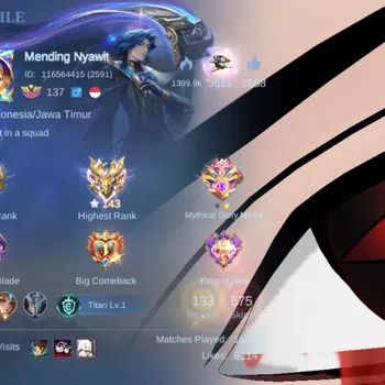 Mobile Legends: Bang Bang Accounts Collector Hero 133|Skin 575|High Immo