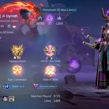 Mobile Legends: Bang Bang Accounts Others Hero 97|Skin 173|HighGlory 50|3 PRIME(Granger,Clude,Beatrix),LBox Saber,Zodiac
