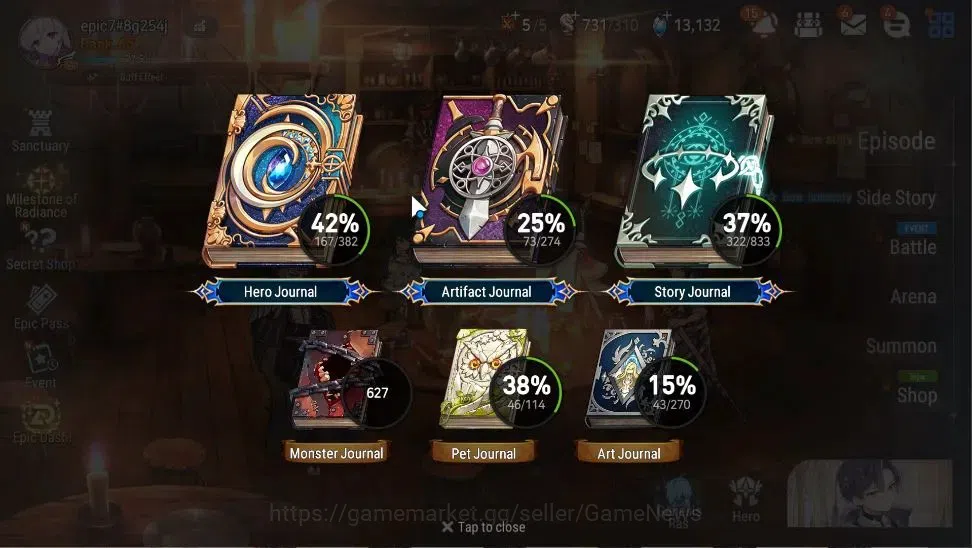 Epic Seven Accounts GLOBAL|UnVerif|13 ML(Straze,Belian,E Ilynav,A Elen image 3
