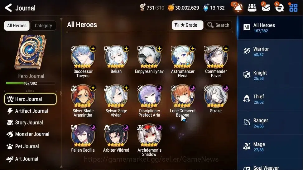 Epic Seven Accounts GLOBAL|UnVerif|13 ML(Straze,Belian,E Ilynav,A Elen image 4