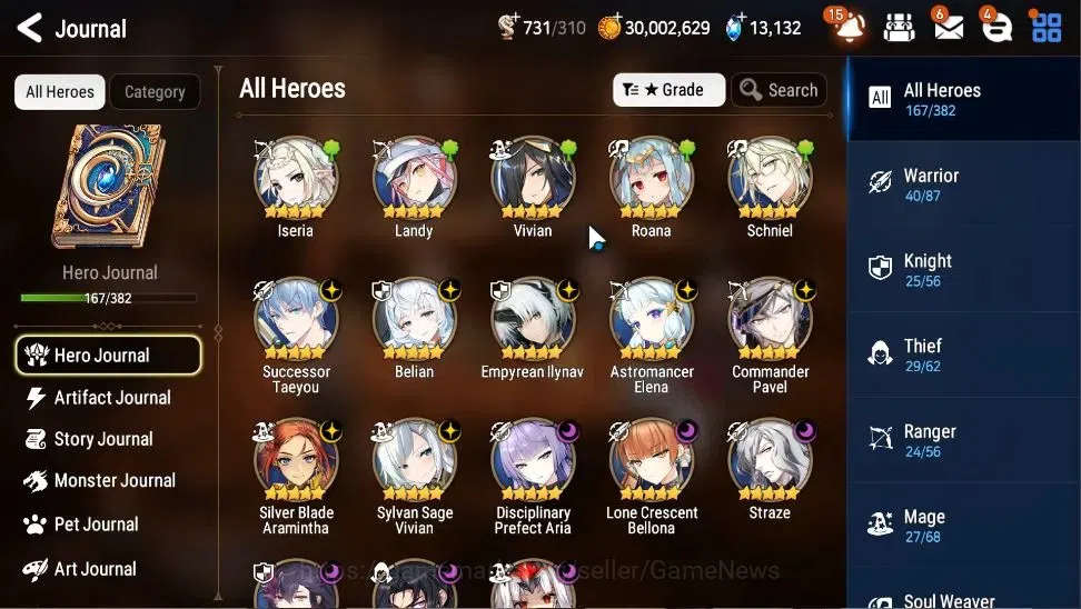 Epic Seven Accounts GLOBAL|UnVerif|13 ML(Straze,Belian,E Ilynav,A Elen image 8