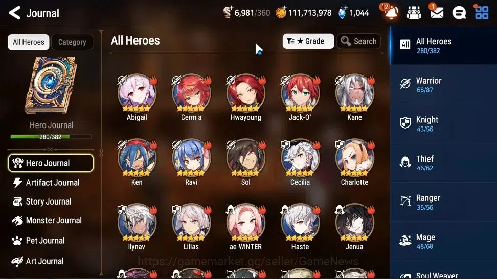 Epic Seven Accounts Collaboration Hero GLOBAL Verif|28ML(Harseti,Zio,LC Belona,RueleLight,etc)+FULL Collab Aespa,FULL 10