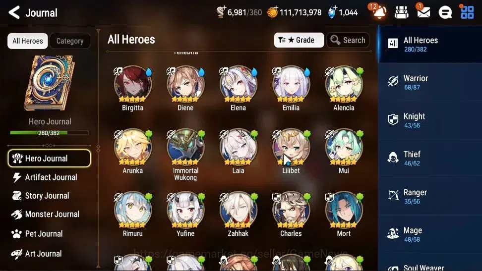 Epic Seven Accounts Collaboration Hero GLOBAL Verif|28ML(Harseti,Zio,LC Belona,RueleLight,etc)+FULL Collab Aespa,FULL 14