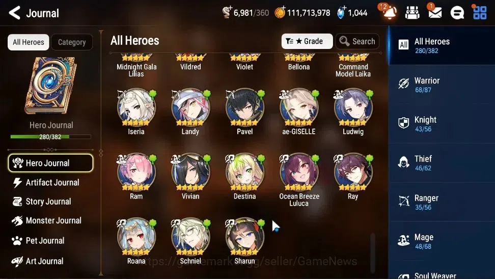 Epic Seven Accounts Collaboration Hero GLOBAL Verif|28ML(Harseti,Zio,LC Belona,RueleLight,etc)+FULL Collab Aespa,FULL 16