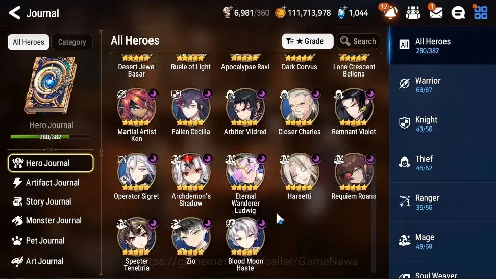 Epic Seven Accounts Collaboration Hero GLOBAL Verif|28ML(Harseti,Zio,LC Belona,RueleLight,etc)+FULL Collab Aespa,FULL 9