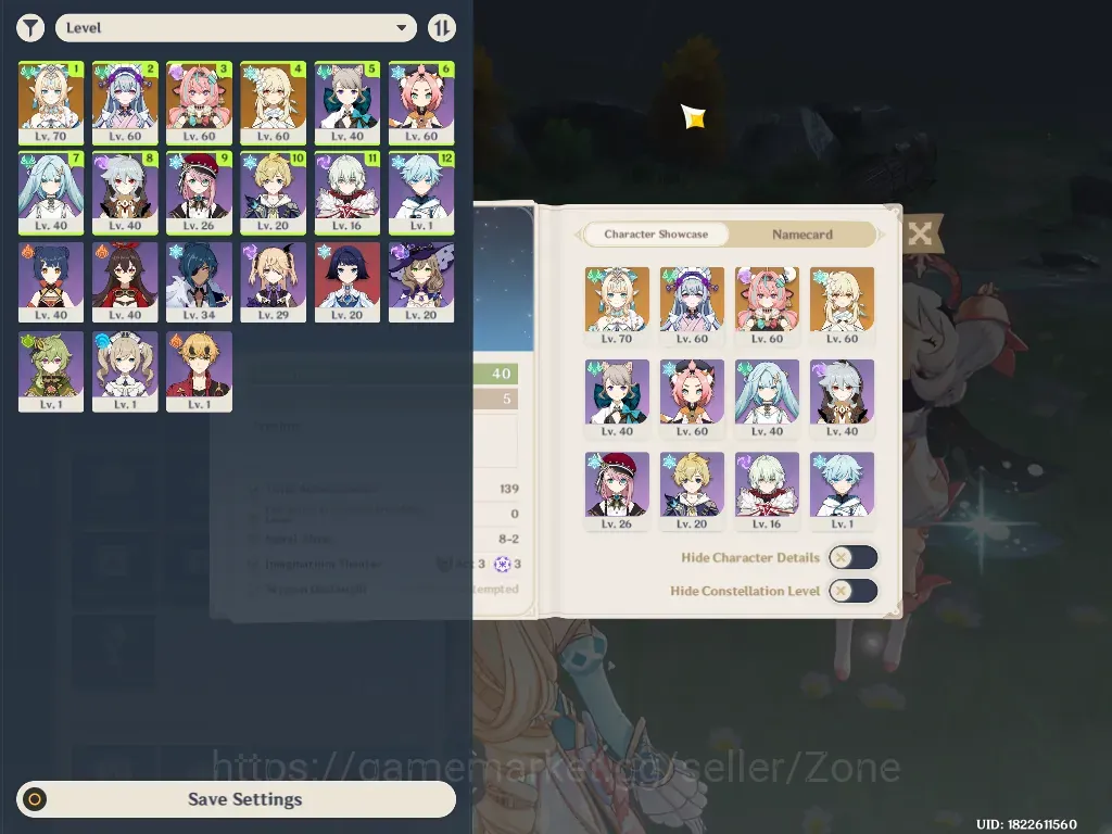 Genshin Impact Accounts Reroll ASIA|AR40|1Limits|1*5 1