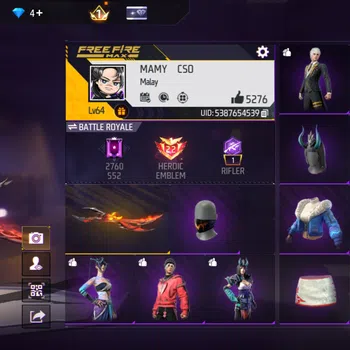 Free Fire Accounts INDONESIA - MASKER IDAMAN - BUNDLE CEWE CAKEP' - DANA PELAJAR IDAMAN