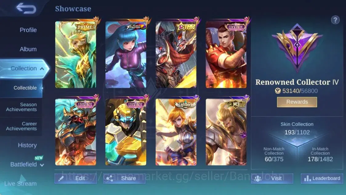 Mobile Legends: Bang Bang Accounts Global|Hero 112|Skin 193|Renowned|Granger Prime|KO image 2