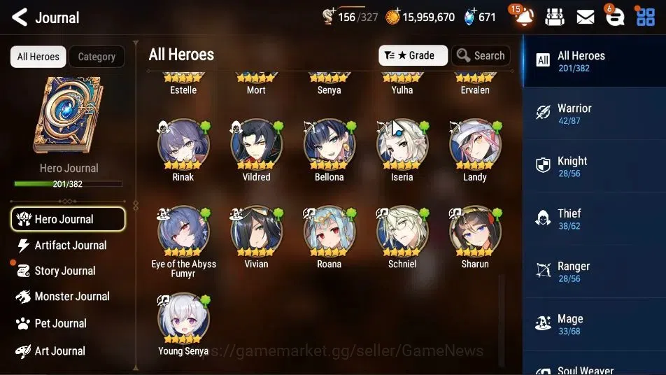 Epic Seven Accounts GLOBAL UnVerif|22 ML(ScholNurse Yulha,RNL,LOTScale image 11