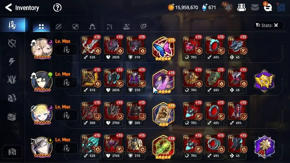 Epic Seven Accounts GLOBAL UnVerif|22 ML(ScholNurse Yulha,RNL,LOTScale image 20