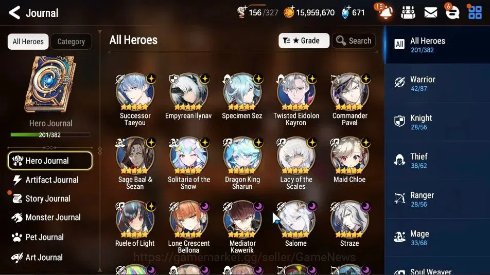 Epic Seven Accounts GLOBAL UnVerif|22 ML(ScholNurse Yulha,RNL,LOTScale image 6