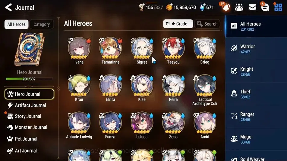 Epic Seven Accounts GLOBAL UnVerif|22 ML(ScholNurse Yulha,RNL,LOTScale image 9