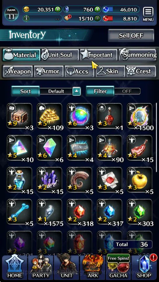 Last Cloudia Accounts GLOBAL | Rank 11 | Collab DMC (Vergil) TopTierUnit image 5