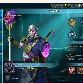Raid: Shadow Legends Accounts Mid-Game Lv.43|Power 537k|1 Mythical (Starsage Galathir)|28 Legend