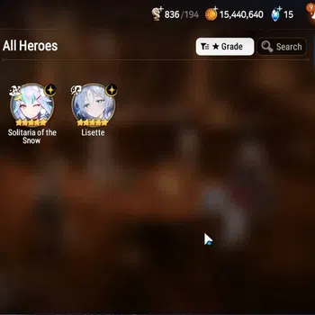 Epic Seven Accounts Starter GLOBAL UnVerif|New Era|2 ML(Lisete,Solitaria Of The Snow)+Lidica,Tenebria,Brieg,Flan,Etc|Poh