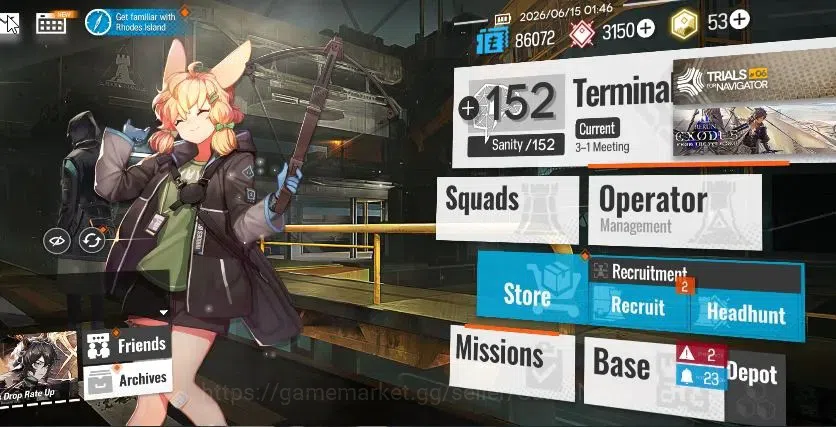 Arknights Accounts Lv 22| 55 OP+1 Skin | 3150 Orundum 53 Originium | image 1