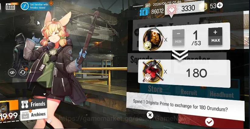 Arknights Accounts Lv 22| 55 OP+1 Skin | 3150 Orundum 53 Originium | image 2