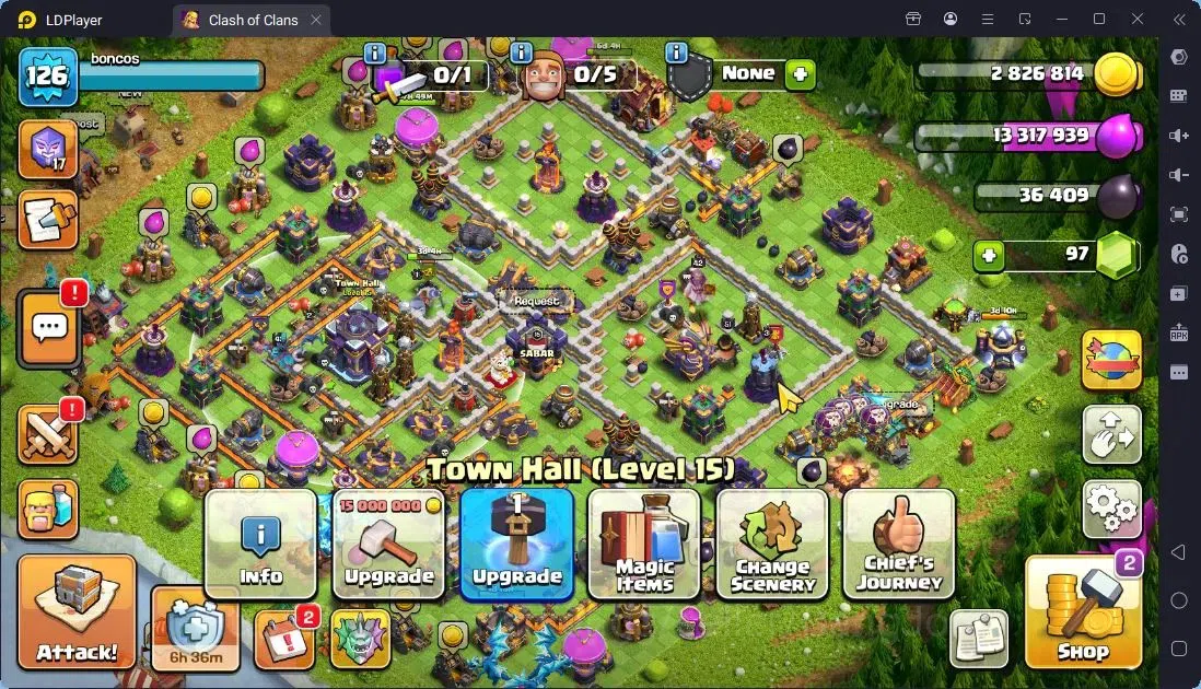 Clash of Clans Accounts Global |TH 15-BH 9|LVL 126|BK 51,AQ 72,MP 43,GW 42 image 2