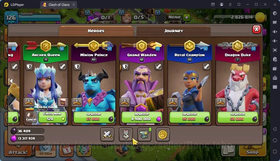 Clash of Clans Accounts Global |TH 15-BH 9|LVL 126|BK 51,AQ 72,MP 43,GW 42 image 7