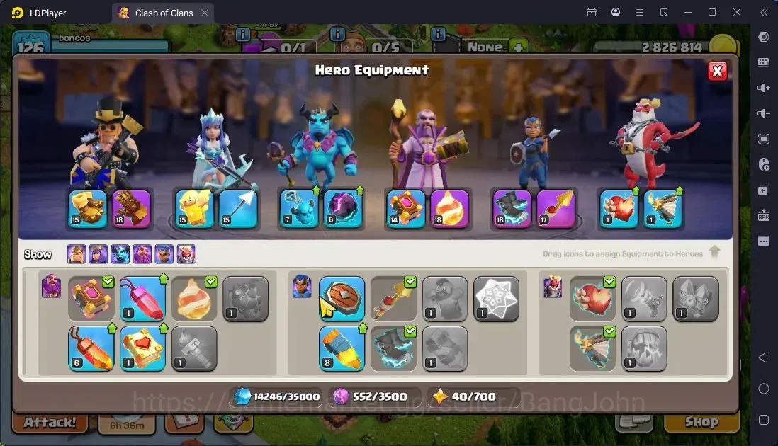 Clash of Clans Accounts Global |TH 15-BH 9|LVL 126|BK 51,AQ 72,MP 43,GW 42 image 9