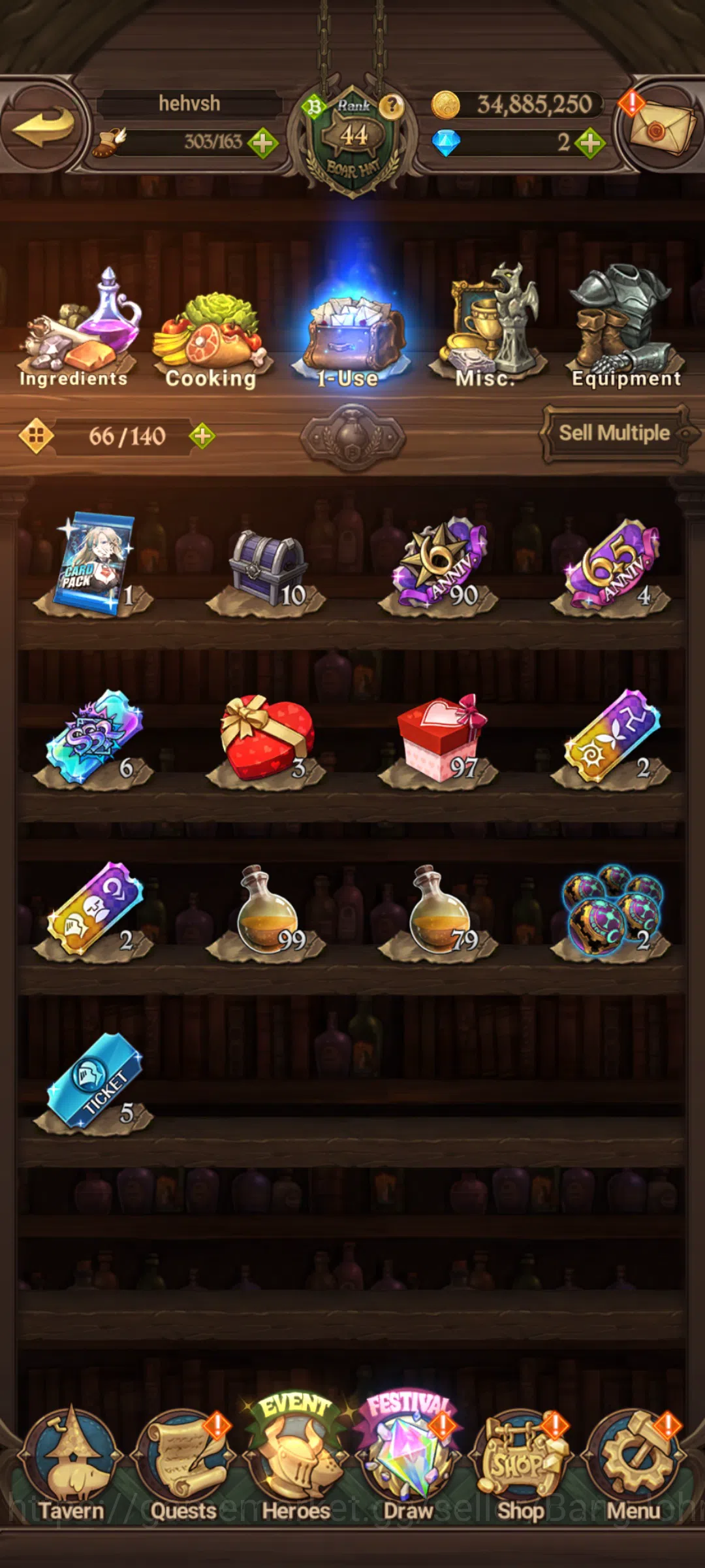 The Seven Deadly Sins: Grand Cross Accounts Others GLOBAL|1.19M CC|1collab Sho|UR Meresca,Ludociel,Souls Hel,etc|check 6