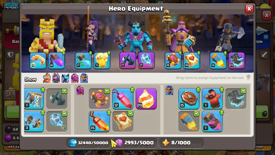 Clash of Clans Accounts TH18-BH 10|LV 220|HH 11|BK 84,AQ 95,GW 69,MP 65,RC image 10