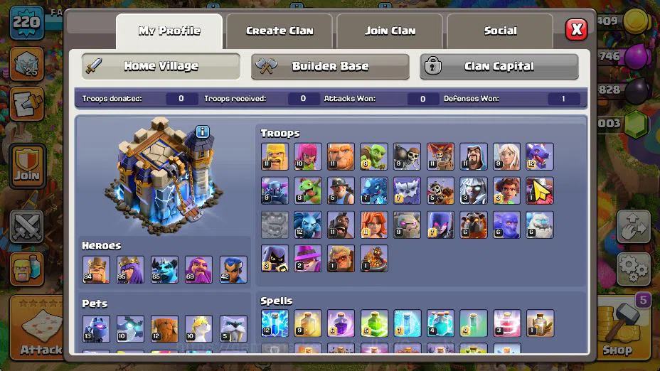 Clash of Clans Accounts TH18-BH 10|LV 220|HH 11|BK 84,AQ 95,GW 69,MP 65,RC image 3