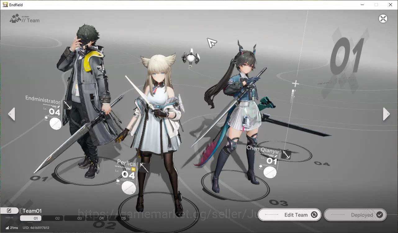 Arknights: Endfield Accounts Asia LVL2 |Day2 Login|MetaSSR Solo Laevatain + 5SR Character|1SSR Weapon|Male MC|Log 13