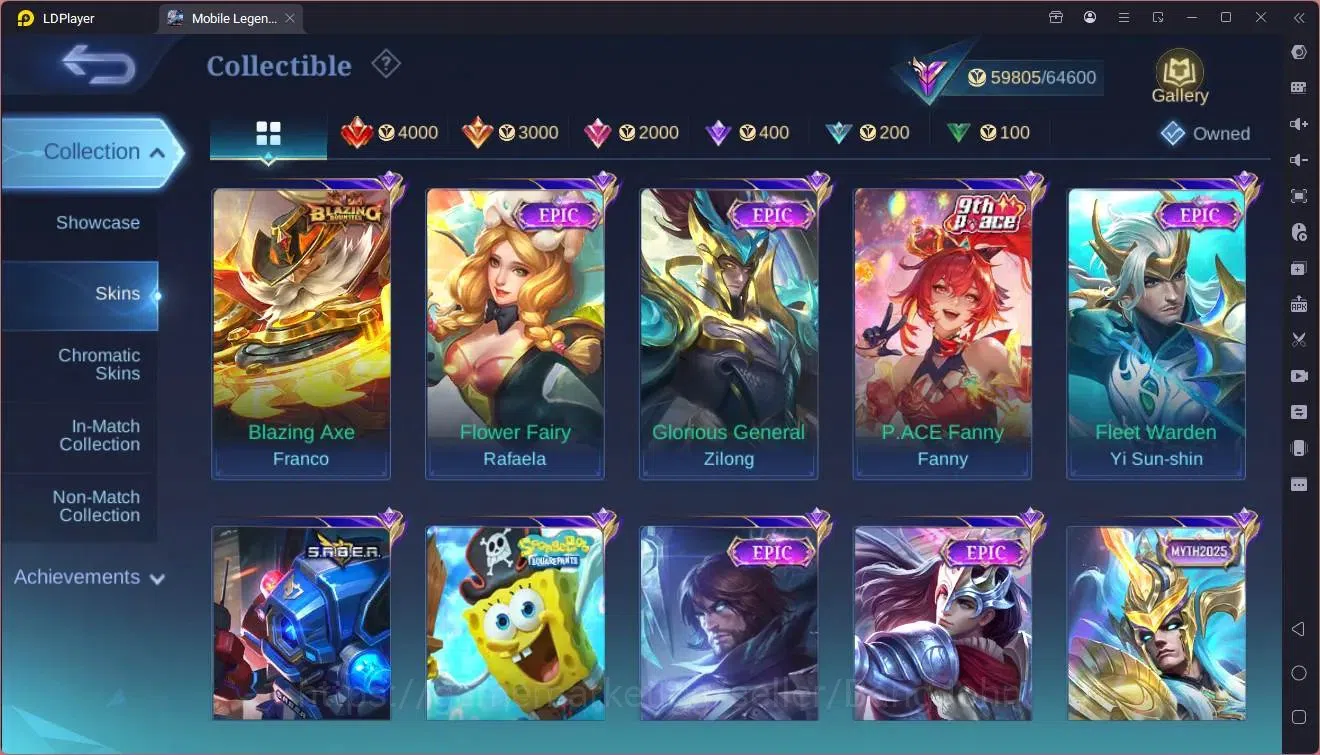Mobile Legends: Bang Bang Accounts Collector Global|Hero 90|Skin 210|Renowned|KOF Chou|Prime Granger|CC Aurora|5STAR 10