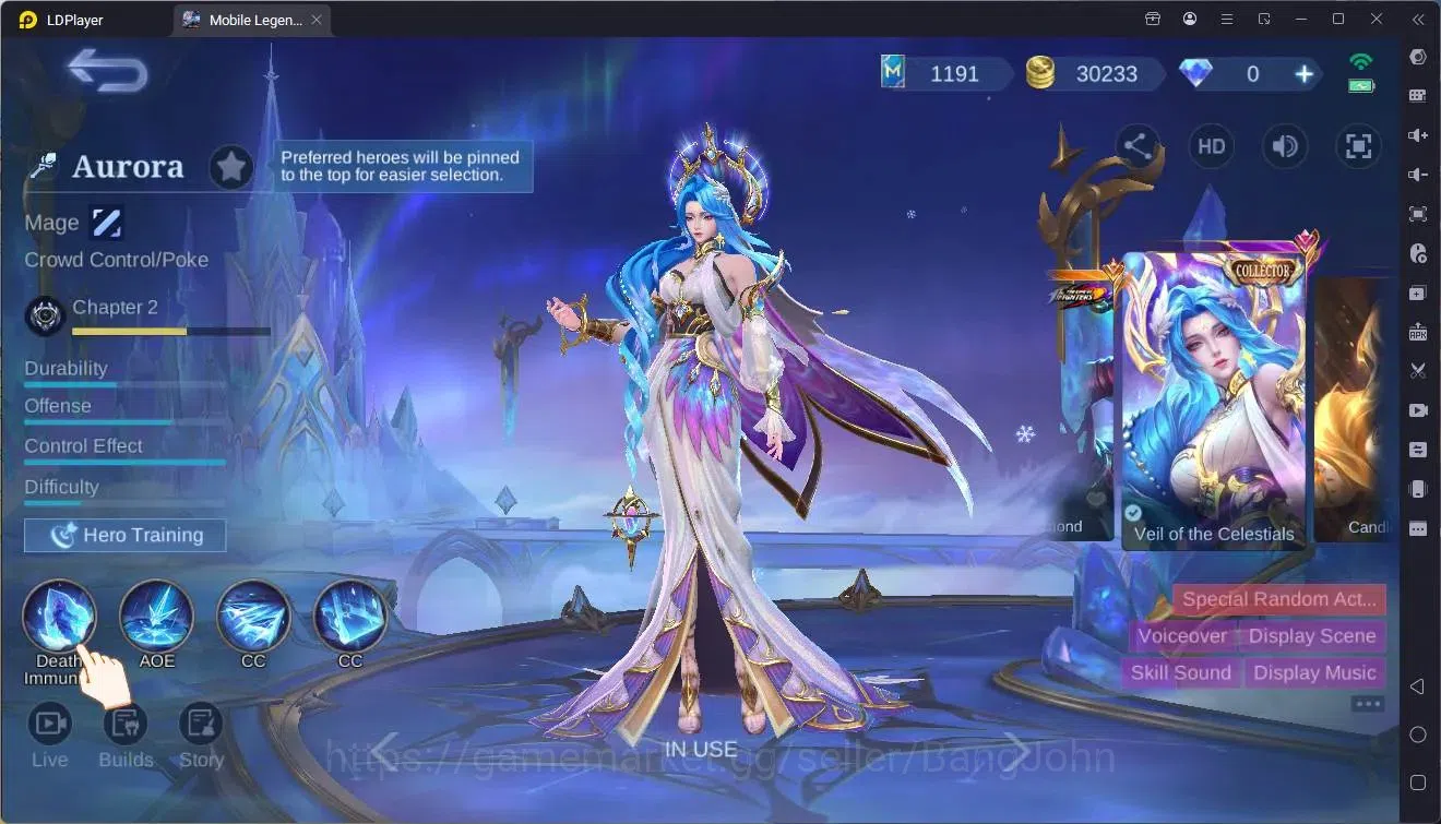 Mobile Legends: Bang Bang Accounts Collector Global|Hero 90|Skin 210|Renowned|KOF Chou|Prime Granger|CC Aurora|5STAR 19
