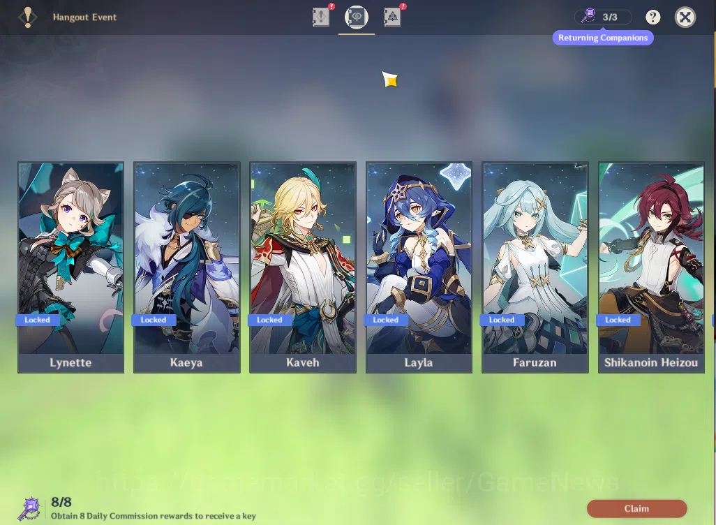 Genshin Impact Accounts ASIA|AR57|8Limited+4(*5Weapon)|Varesa,Arlecchino,F image 13