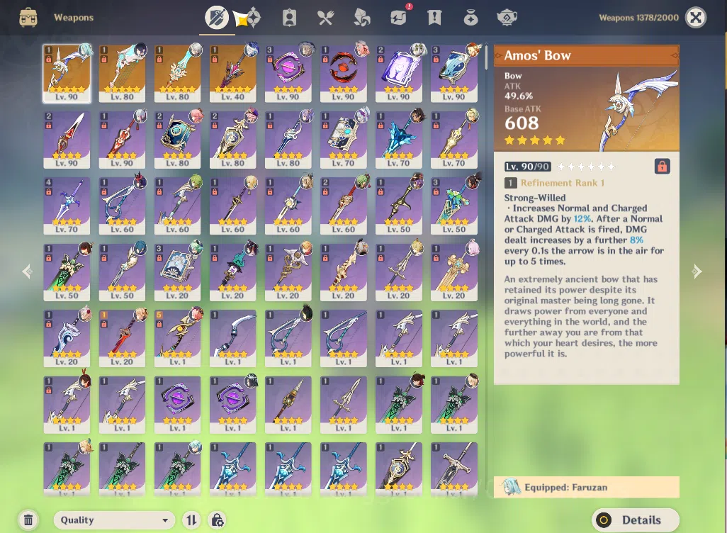 Genshin Impact Accounts ASIA|AR57|8Limited+4(*5Weapon)|Varesa,Arlecchino,F image 5