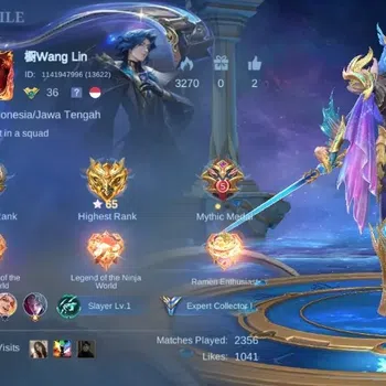 Mobile Legends: Bang Bang Accounts Collector Global|Skin 159|Expert|PRIME Granger,STAR ANUAL Kagura+Angela,PACE