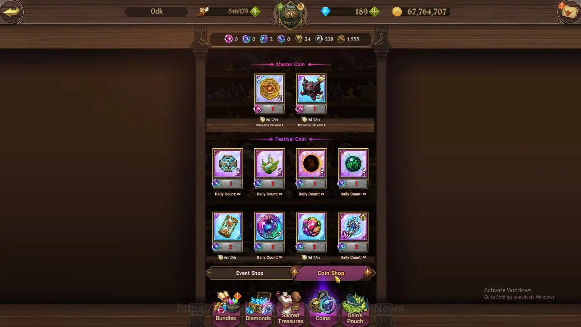 The Seven Deadly Sins: Grand Cross Accounts Others Global|3M CC|189 DM+107 LS|4 LR+5 UR+Collab 15