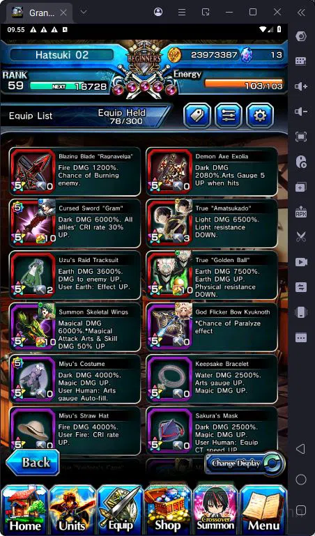 Grand Summoners Accounts [GLOBAL] Rank 59 | 24 Ascend | Okarun TW | Paladin image 2