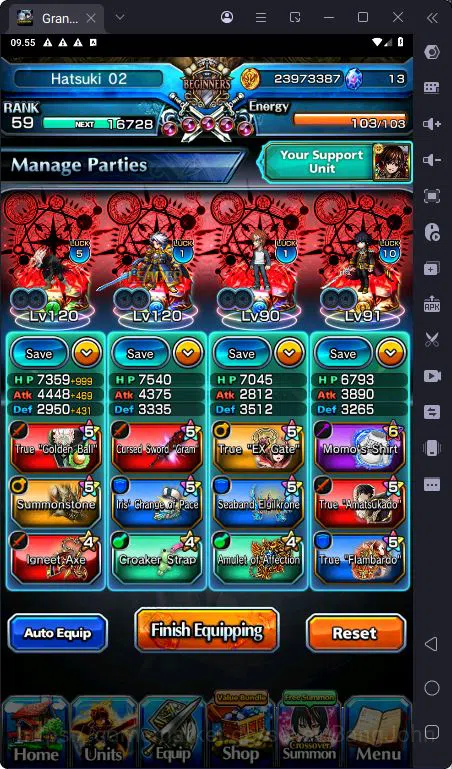 Grand Summoners Accounts [GLOBAL] Rank 59 | 24 Ascend | Okarun TW | Paladin image 5
