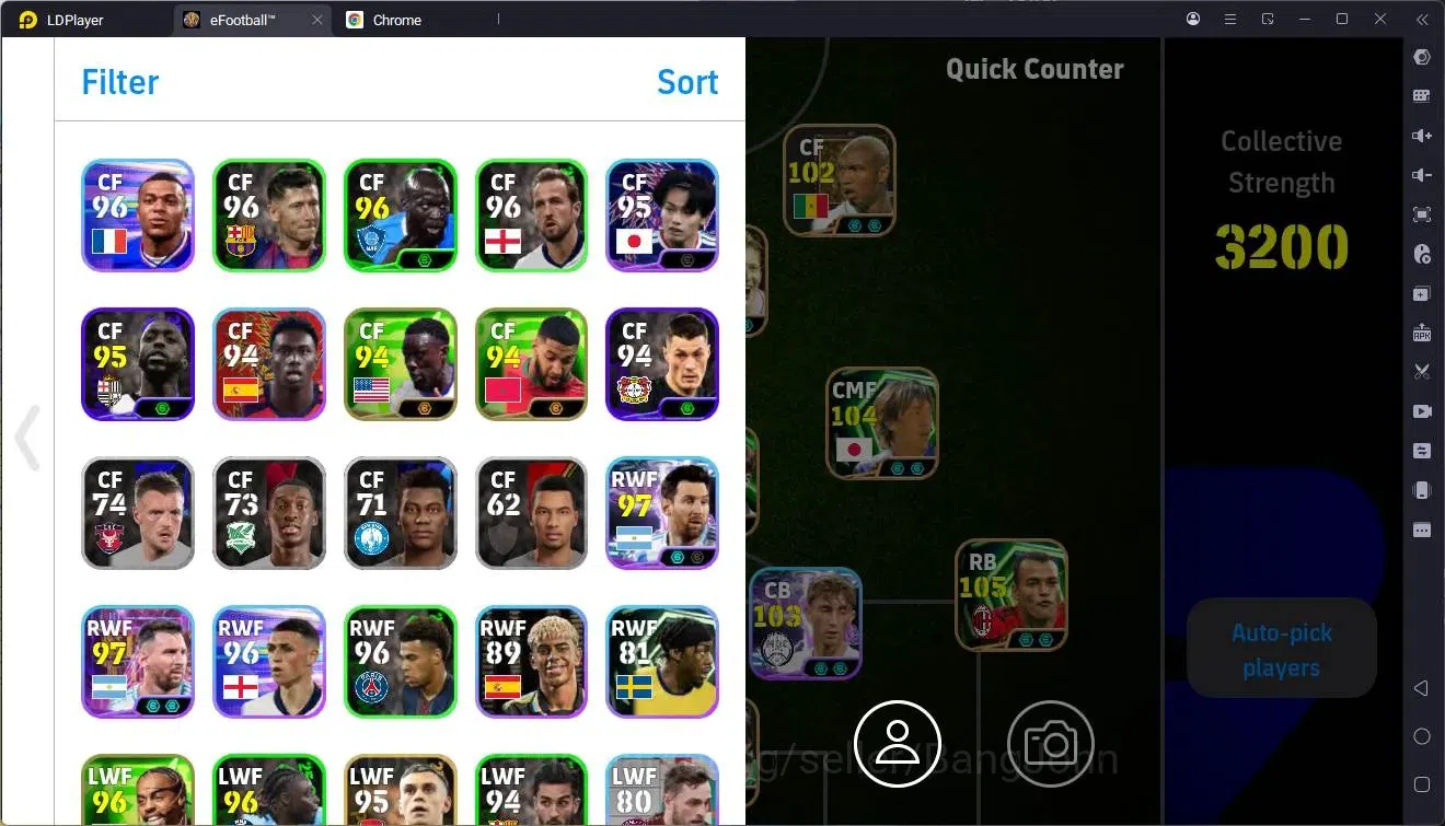 eFootball Accounts Mobile |PW 3200|Epic Cruyff,Cafu,Nakamura,Alonso,S image 2