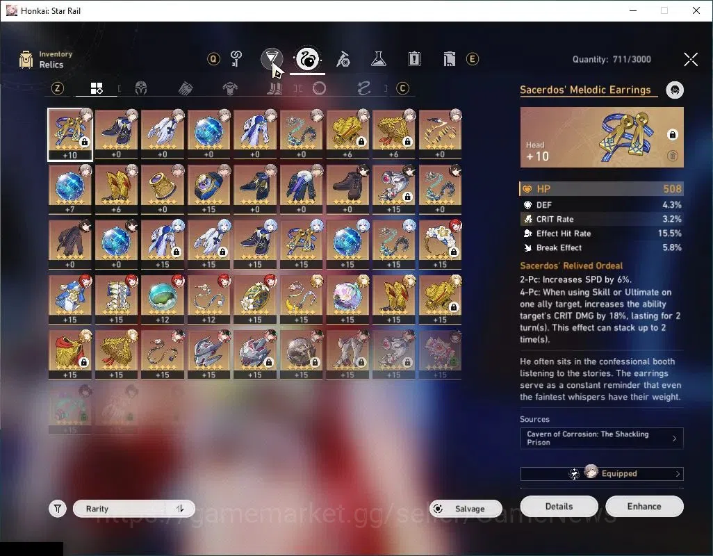 Honkai Star Rail Accounts Asia|TL 65|10 Limited|[Rappa E1,Tribbie]+Sign,Evan image 9