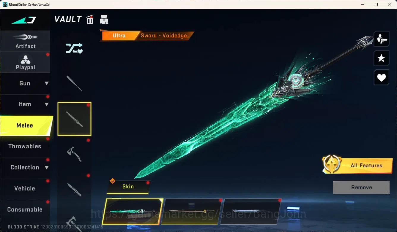 Blood Strike Accounts ASIA, eternal nova nightmare, eternal mp5, ultra v image 7