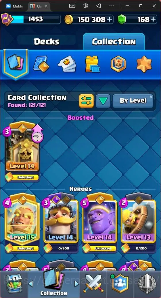 Clash Royale Accounts High-End Global |CL 1453|KTL 14|Trophy 10000|121 Cards|3 L15|8 Champ|6 Hero|11 Evo|Arena 25|168 11