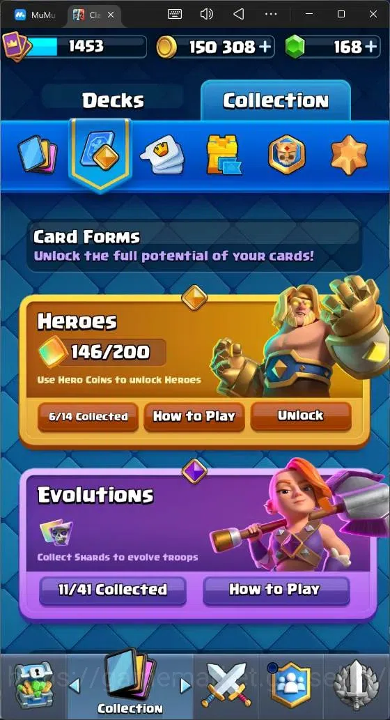 Clash Royale Accounts High-End Global |CL 1453|KTL 14|Trophy 10000|121 Cards|3 L15|8 Champ|6 Hero|11 Evo|Arena 25|168 14