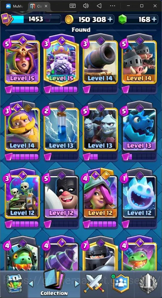 Clash Royale Accounts High-End Global |CL 1453|KTL 14|Trophy 10000|121 Cards|3 L15|8 Champ|6 Hero|11 Evo|Arena 25|168 8